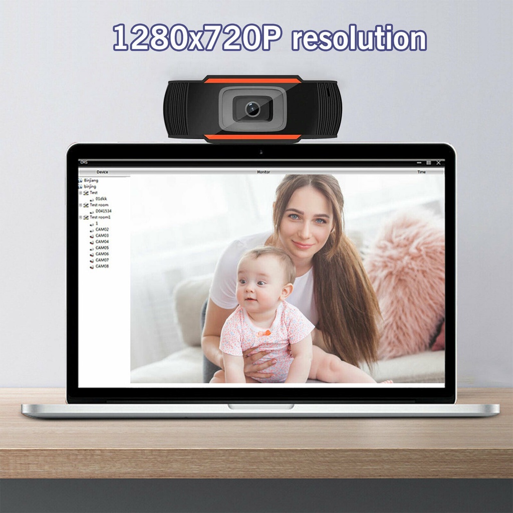 Webcam Có Mic HD 1080P/ 720P / 480P, Webcam Cho máy tính, latop học trực tuyến -  hình ảnh sắc nét