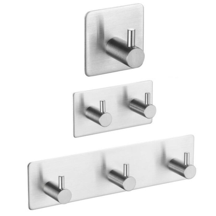 Móc treo đồ dán tường inox 304 siêu dính