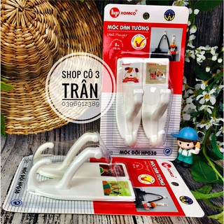 Móc đôi hpg38 hofaco - móc dán trang trí bằng nhựa nhựa hồng phát