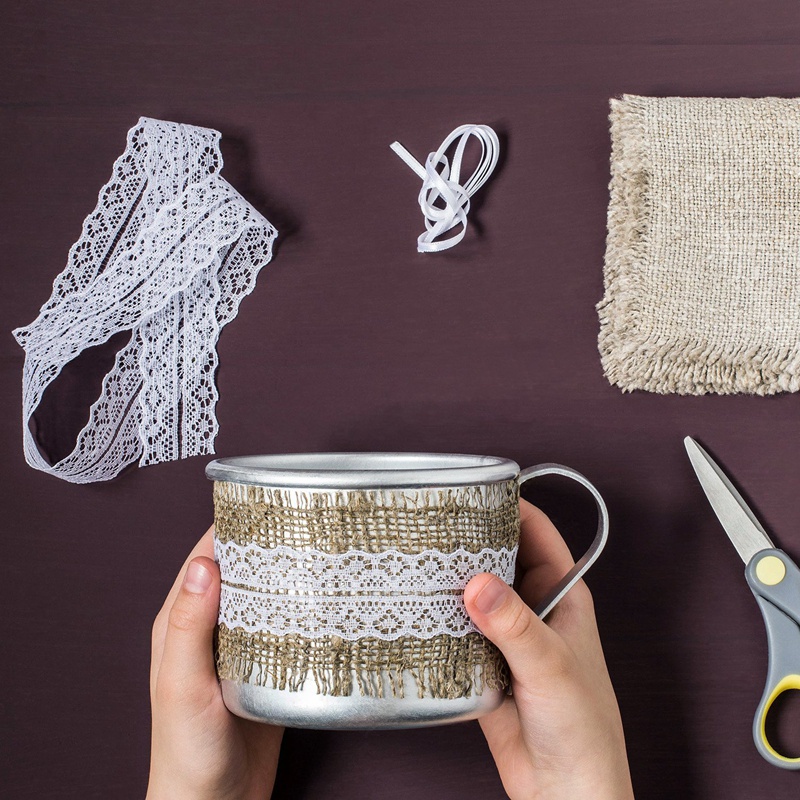 Cuộn Vải Ren Cotton 28 Phong Cách Làm Đồ Thủ Công DIY Đa Ứng Dụng