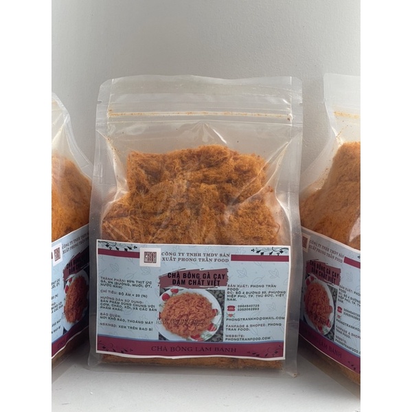 CHÀ BÔNG GÀ CAY PHONG TRẦN FOOD 1KG