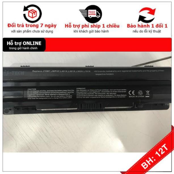 [BH12TH] Pin Laptop Dell XPS 14 15 17 L401X L402X L501X L502X -Hàng mới 100%-. 12 tháng