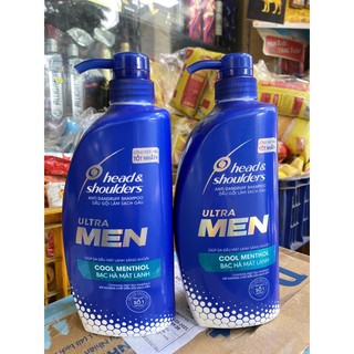 Dầu Gội Head&Shoulders Ultra Men Bạc Hà 550ml