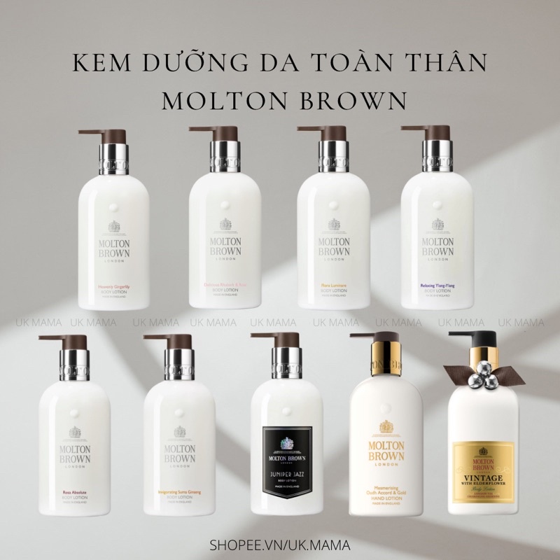 Kem dưỡng da toàn thân Molton Brown UK body lotion 300ML