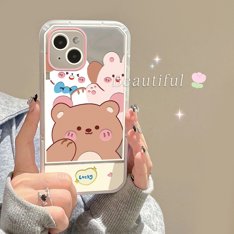 Ốp Điện Thoại Mềm Chống Sốc Hình Gấu Thỏ Dễ Thương Cho Iphone 13 13 12 11 Pro MAX 6 6S X XR XS MAX 7 8 Plus SE 2020