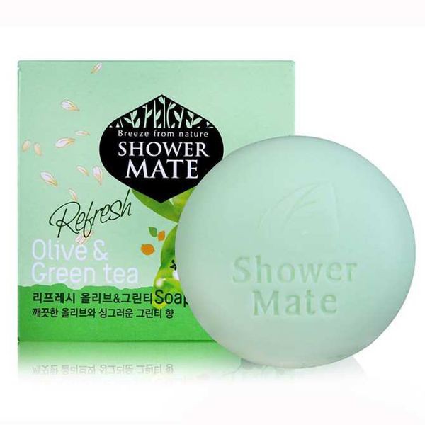 Xà bông tắm dưỡng da Shower Mate olive & Green tea 100g
