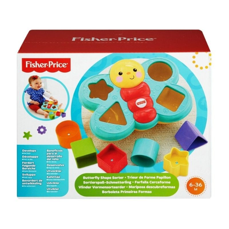 Đồ Chơi FISHER PRICE 19 Nhận Dạng Hình Khối Chú Bướm Ngộ Nghĩnh CDC22