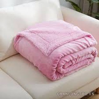 Chăn cừu cho bé màu hồng kích thước 76x102cm