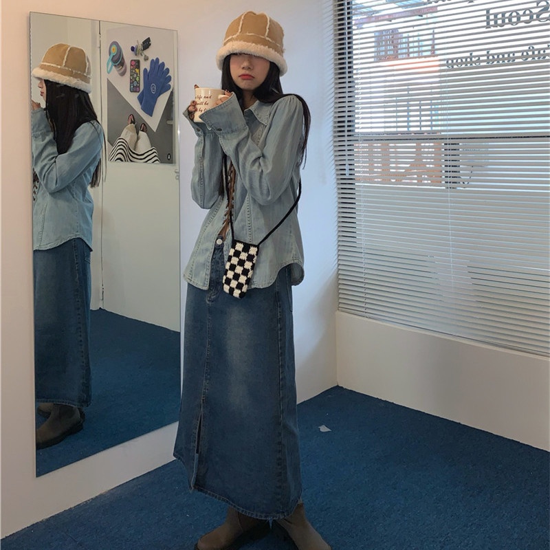 Áo Khoác Denim Tay Dài Chống Nắng Thời Trang Mùa Hè Quyến Rũ Cho Nữ