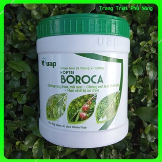 Phân Bón Lá Boroca Hợp Trí - Hộp 500g - Chống rụng hoa, trái non, tăng đậu trái, Bỏ sung Canxi Bo