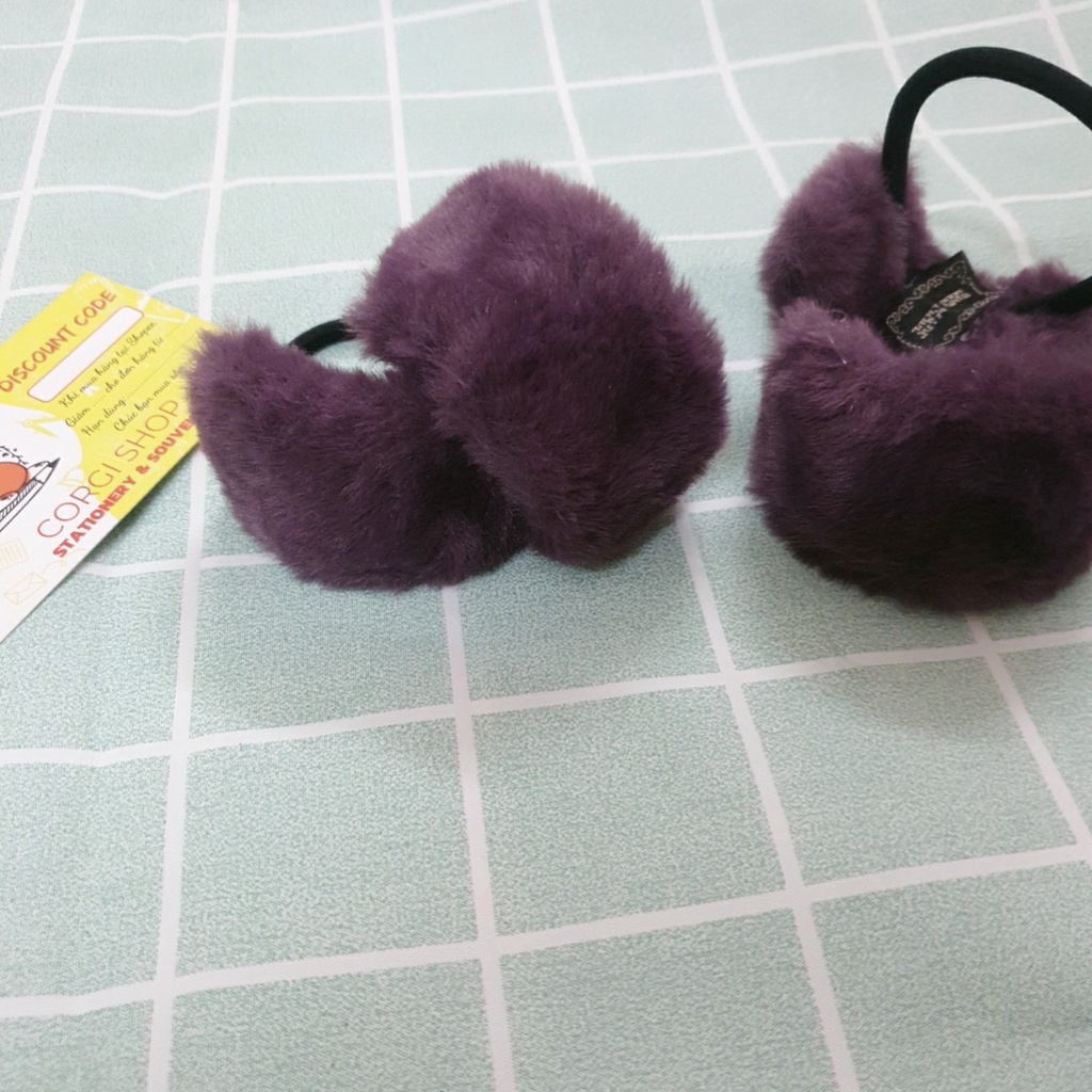 Dây cột tóc nữ lông nhiều màu dễ thương - Chun buộc tóc bảng lông phong cách Hàn Quốc