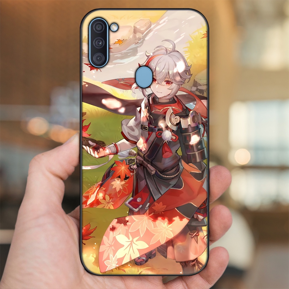 Ốp lưng Samsung A11, M11 viền đen in hình Kazuha Genshin Impact