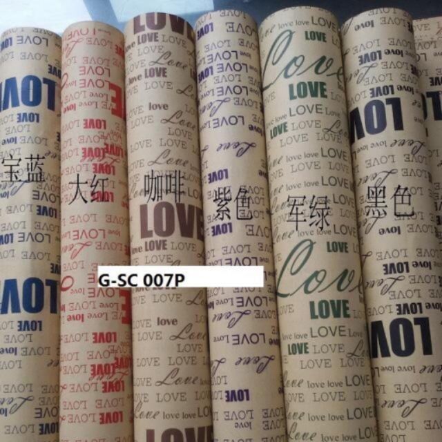 Giấy báo gói hoa ngẫu nhiên mẫu