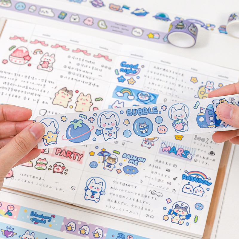 Hộp 20 cuộn băng dính trang trí washi tape