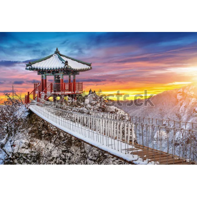 Tranh dán tường đường phố Hàn Quốc 3D Miễn Phí chèn tên riêng Quán, chèn chữ và logo theo yêu cầu