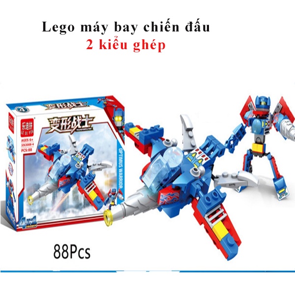 Đồ chơi lắp ráp Lego robot chiến binh người máy 4 in 1 đồ chơi giáo dục phát triển tư duy sáng tạo