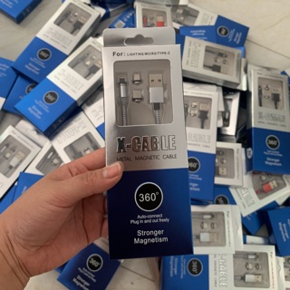 Sạc nam châm 3 in 1 đầu sạc phát sáng