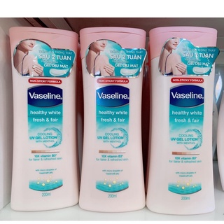 Sữa Dưỡng Thể Vaseline Dịu Mát Sáng Da Healthy White Fresh & Fair Cooling UV Gel Lotion 200ml