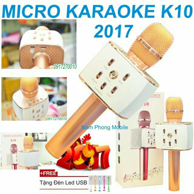 [Mã ELAPR10K giảm 10K đơn 20K] MIC KARAOKE K10