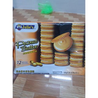 Bánh quy bơ đậu phộng Julie's Malaysia 180g