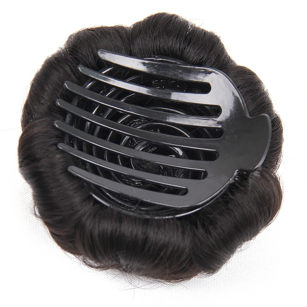 SS 12cm 70G 6 Color Claw Clip In Hair Bun Wave Curly Hair Piece Chignon Updo Cover Hair Extension