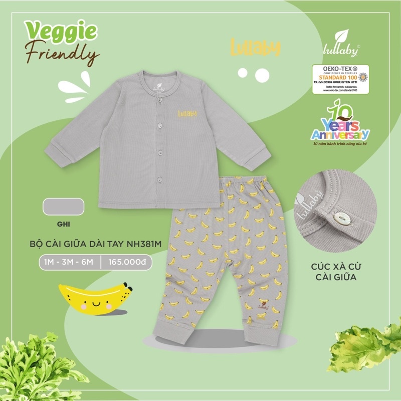 Bộ cài giữa dài tay Lullaby