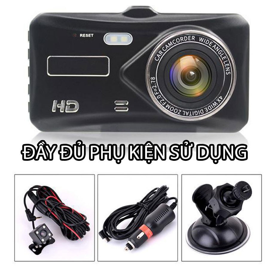 Camera Hành Trình Xe Hơi Tích Hợp Màn Hình Cảm Ứng V10-A12 Có Camera Lùi Chống Nước Có Màn Hình LCD Siêu Nét 1080P | BigBuy360 - bigbuy360.vn