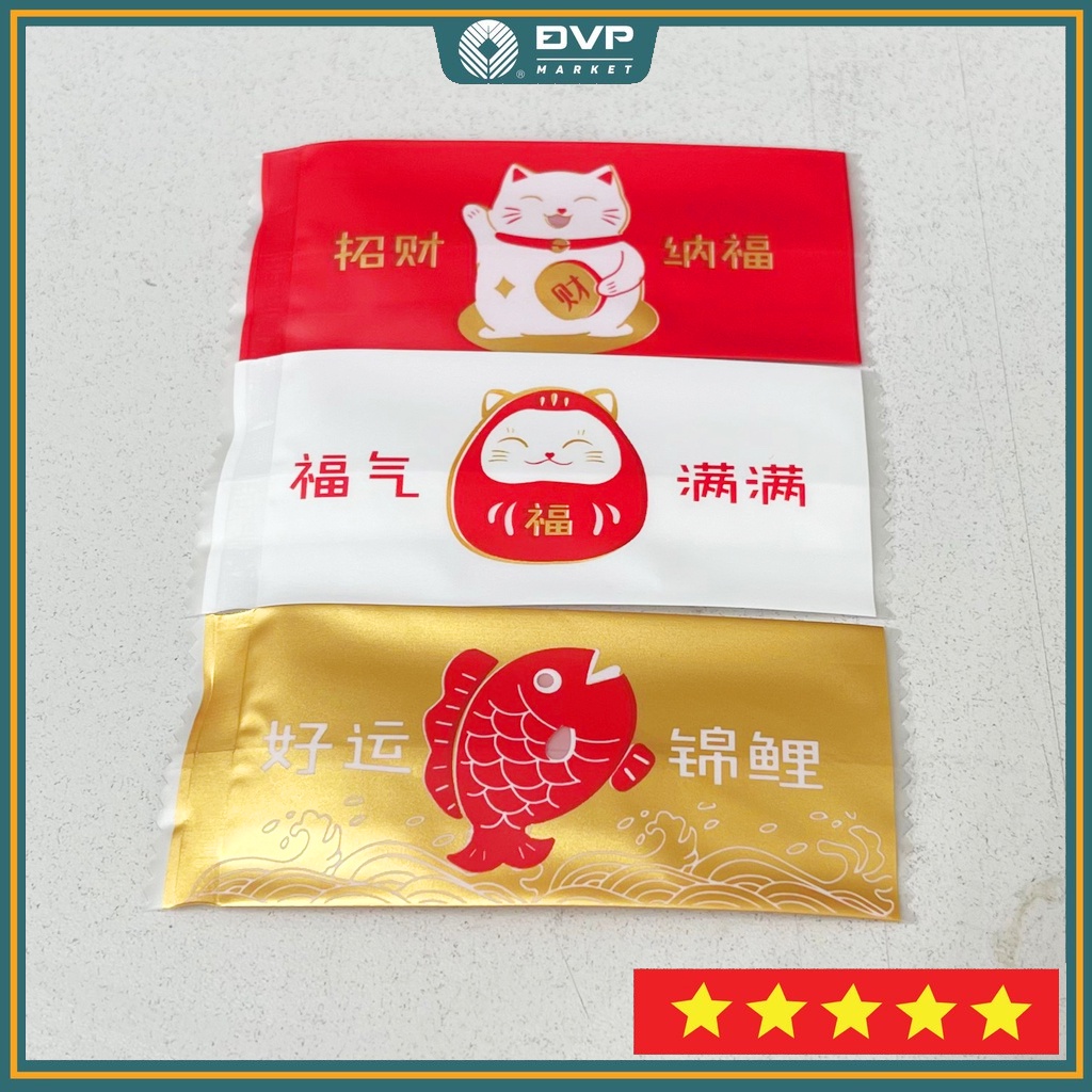 Túi đựng kẹo nougat 4 x 9cm (xấp 100) - Đại Vạn Phát