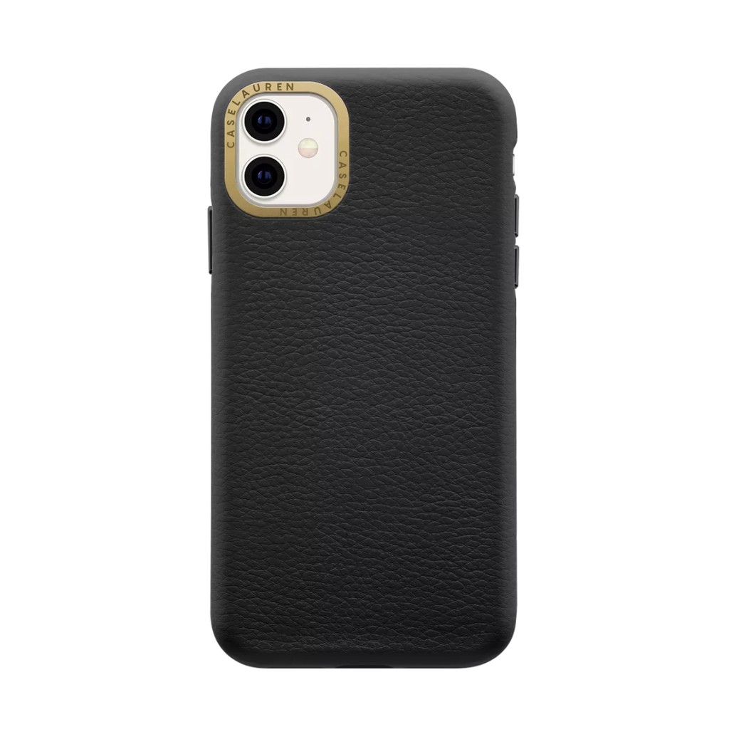 Leather Case Jet Black | Ốp Lưng Da PU Cao Cấp Màu Đen