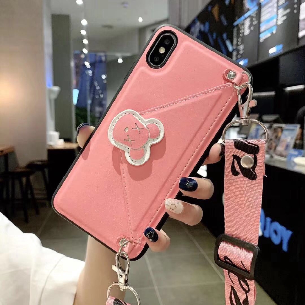 Ốp điện thoại dạng ví hình con gấu cho OPPO A3S a5 A5S A7 A3 A9 F11 F9 F1 F3 PLUS R9 R9S R11 R11S R17 PRO RENO R15X K1 | BigBuy360 - bigbuy360.vn