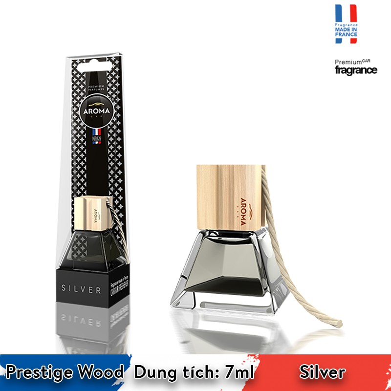 Tinh Dầu Ô Tô Cao Cấp Aroma Car Prestige Wood 7ml Nhập Khẩu EU - Sliver