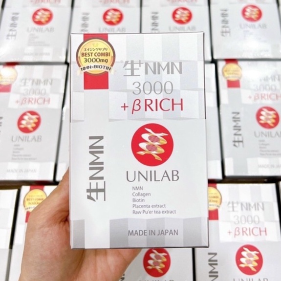 Viên Uống Trường Thọ Nama NMN Tinh Khiết Biotin Brich Unlab 3000 Nhật Bản