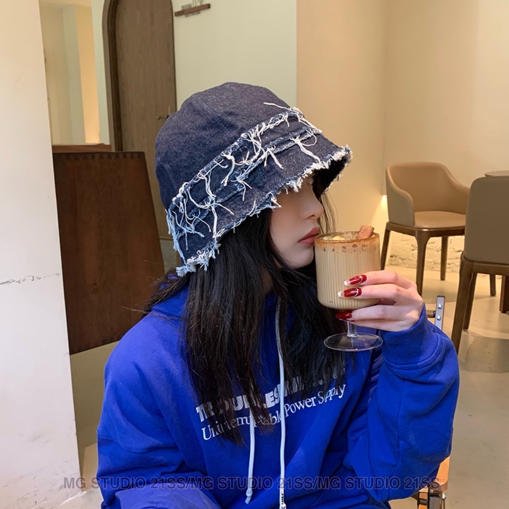 Mũ MG STUDIO bằng denim sành điệu