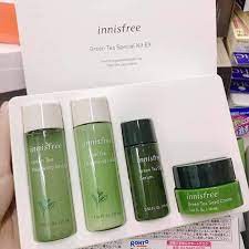 (4 lọ NK HÀN QUỐC ) Kem dưỡng da tay trà xanh Green Tea Balancing Special Kit Innisfree