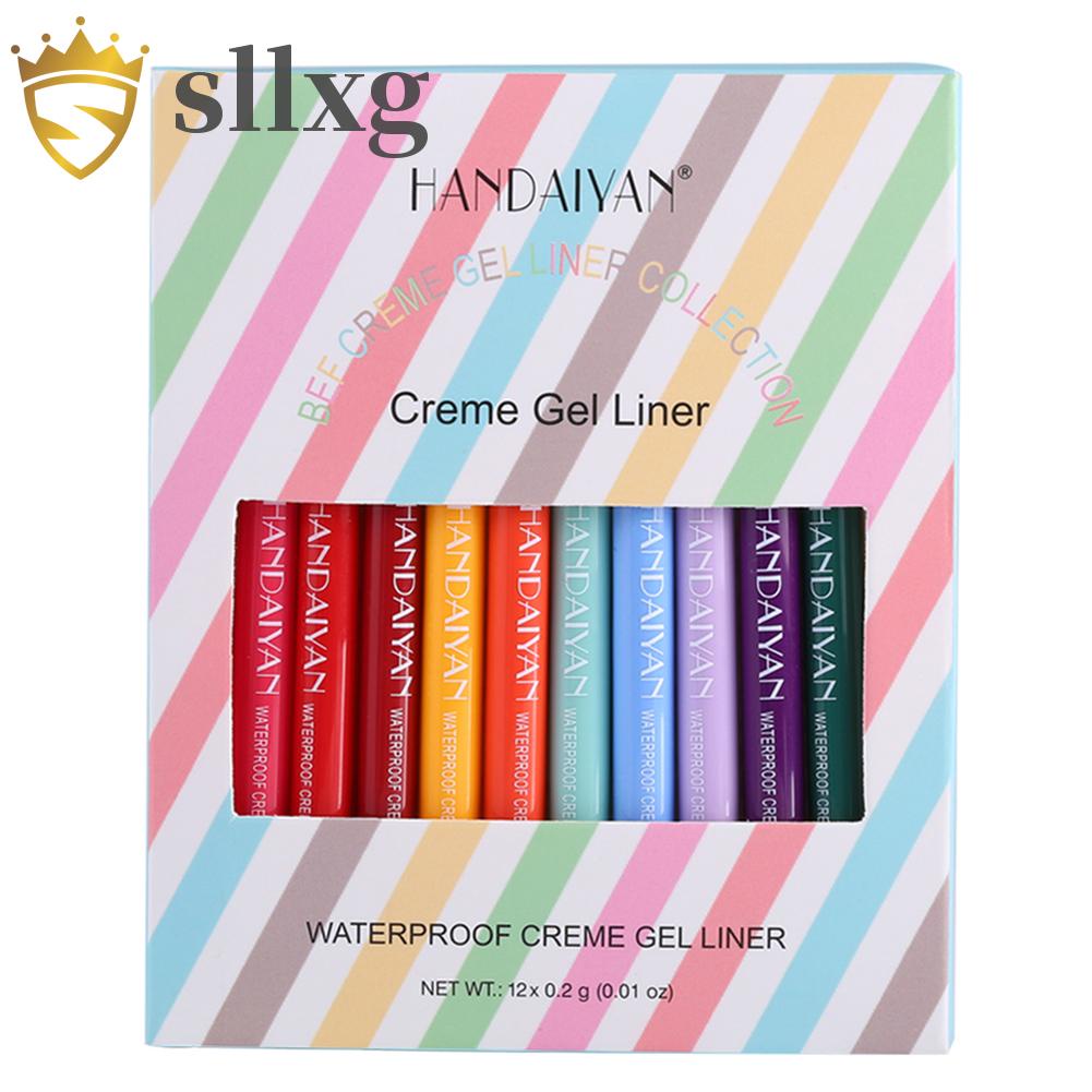 Set 12 bút kẻ mắt dạng lỏng nhiều màu sắc không nhòe tiện dụng
 | BigBuy360 - bigbuy360.vn