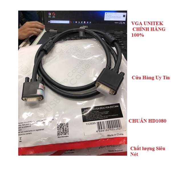 Cáp VGA CHÍNH HÃNG 1,5m, 3M, 5M UNITEK CAO CẤP
