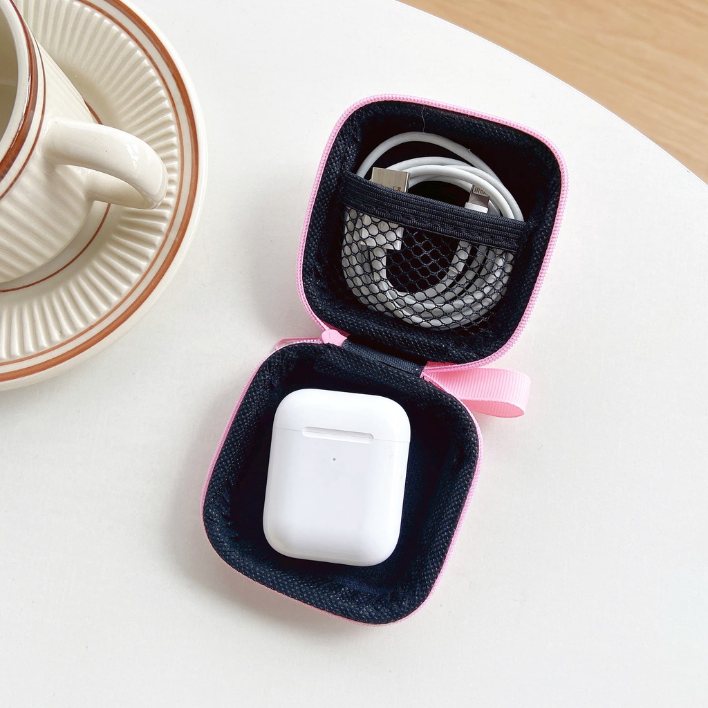 Túi Đựng Mini Hình Vuông Chất Liệu EVA Cứng Họa Tiết Hoạt Hình