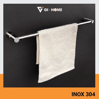 Thanh Máng khăn đơn Inox 304 cao cấp Gi-Home MK-06 siêu bền, chịu lực tốt, nhiều mẫu mã.