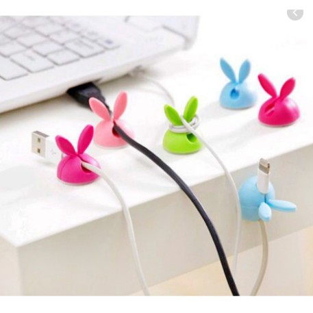Thỏ Silicon Kẹp Cáp và Tai Nghe Cao Cấp ✔Nhỏ Gọn ✔Tiện Lợi | BigBuy360 - bigbuy360.vn