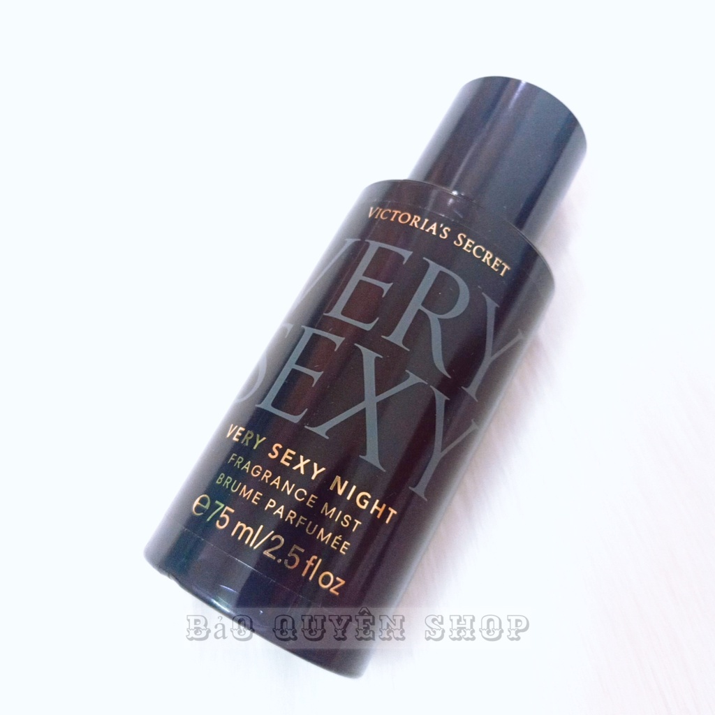 Xịt thơm toàn thân tông nước hoa Victoria's Secret Very Sexy Night Fragrance Mist 75mL