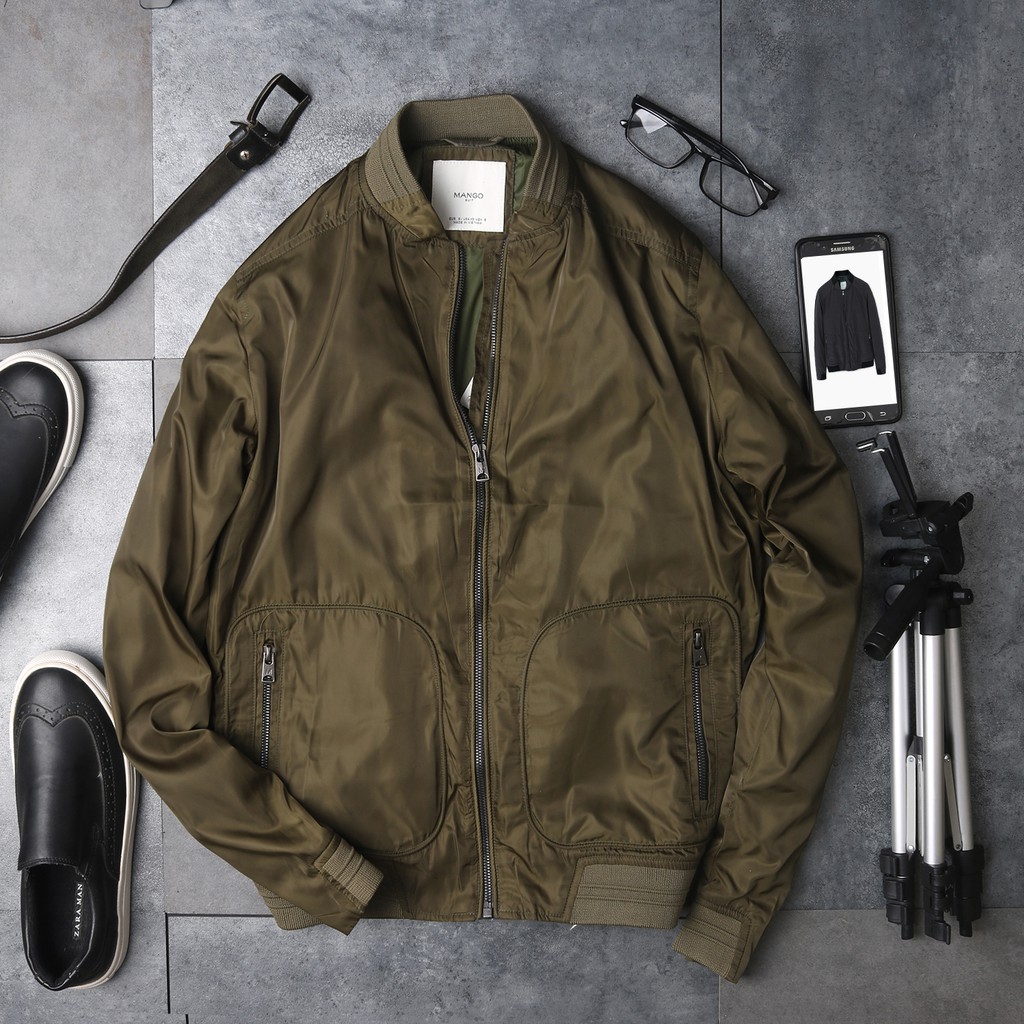 Áo khoác Bomber nam MG man hàng việt nam xuất khẩu chuẩn từ đường kim mũi chỉ | BigBuy360 - bigbuy360.vn