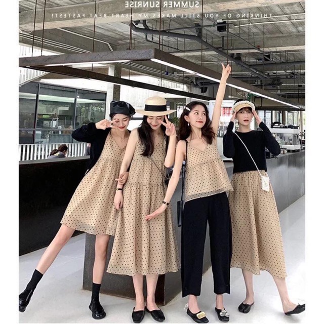 [ORDER] Đồ nhóm 6 món voan chấm bi be [ảnh thật ở cuối]