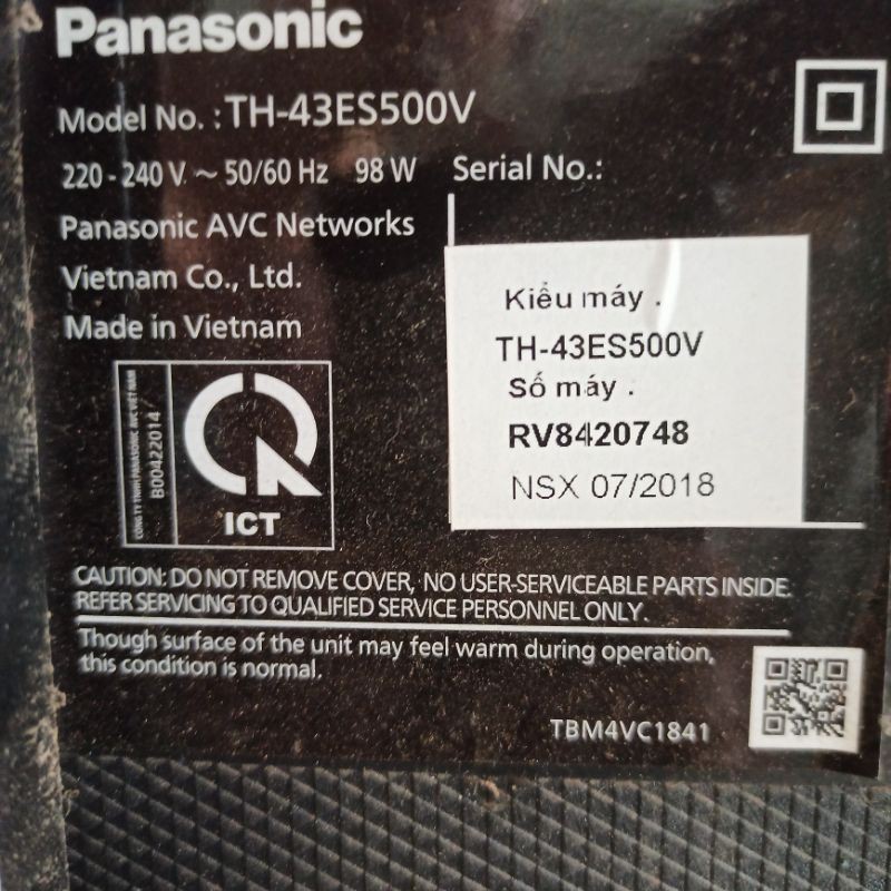 Bộ 5 thanh Led nền cho Ti Vi Panasonic 43ES500V