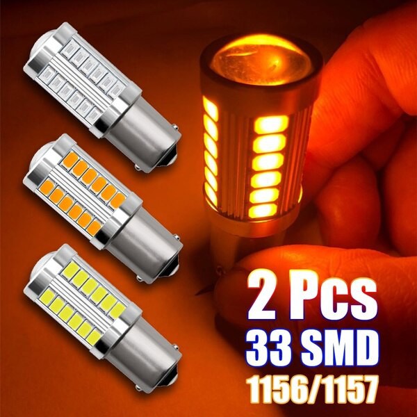 Đèn LED Chân 1156 Chip 5630 Dạng Cầu Lồi Siêu Sáng Với 33 SMD Cho Đèn Hậu, Đèn Lùi, Xi Nhan, Báo Rẽ Ô Tô, Xe Máy