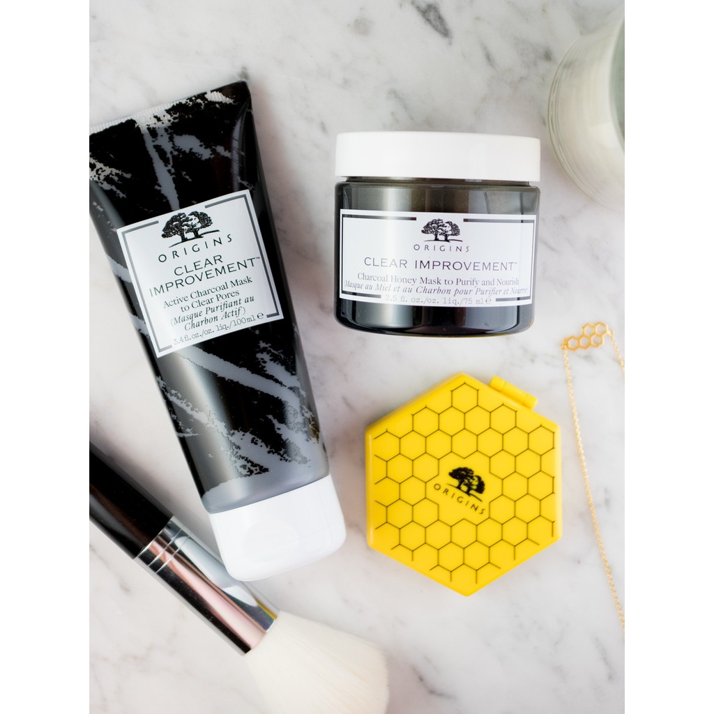 Mặt nạ thải độc Origins  CLEAR IMPROVEMENT CHARCOAL HONEY MASK TO PURIFY AND NOURISH 75ml