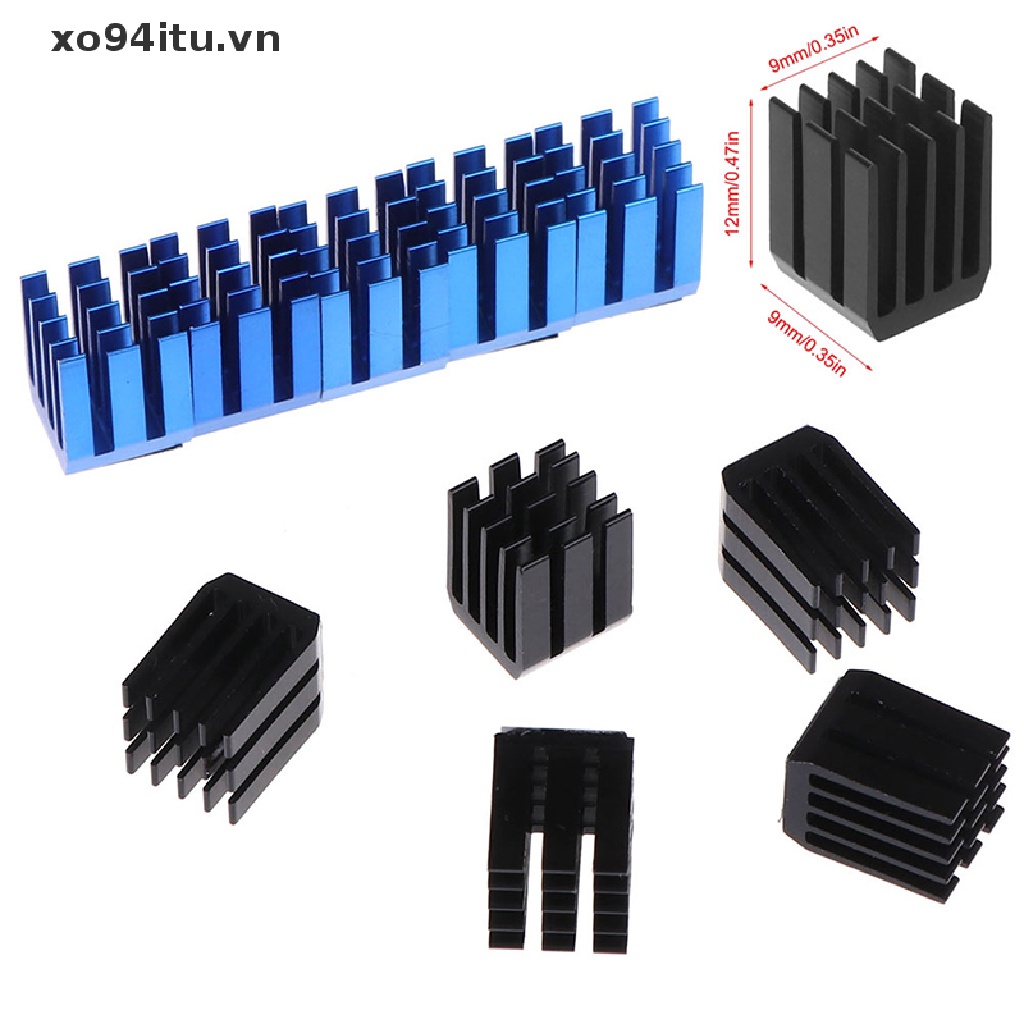 Set 5 Miếng Nhôm Tản Nhiệt 9x9 X 12mm Cho Ram | BigBuy360 - bigbuy360.vn