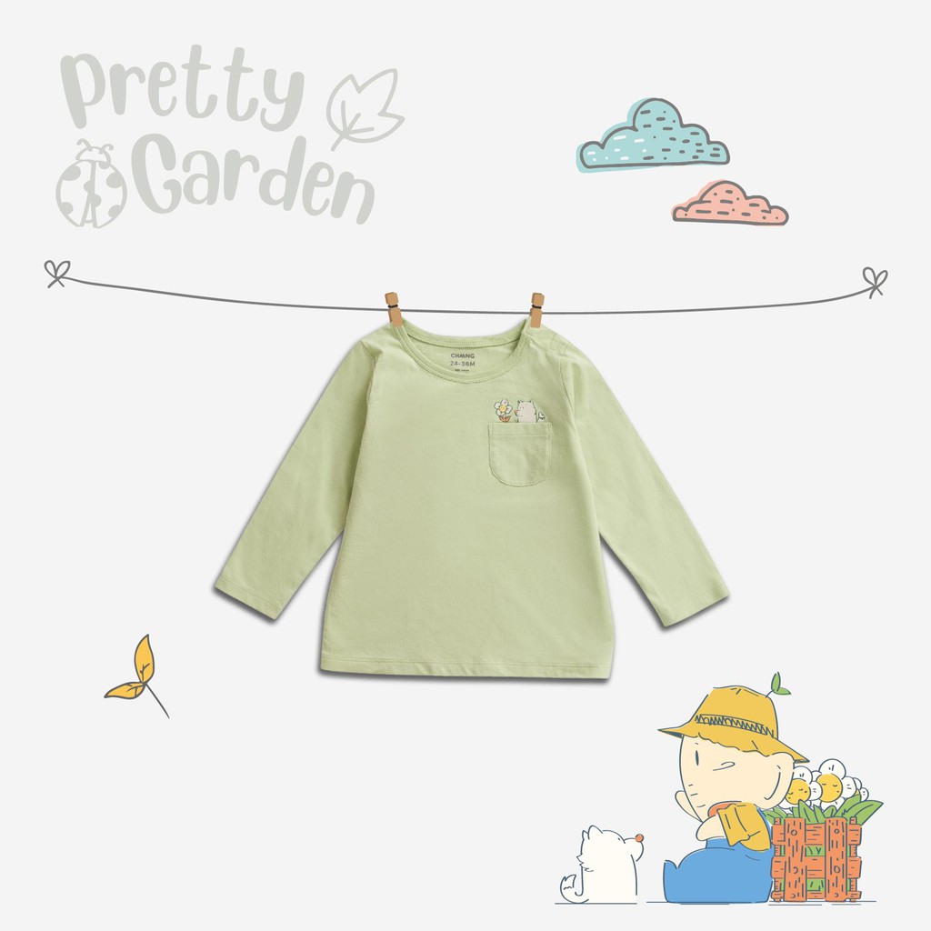 Áo Dài Tay Bé Trai CHAANG Garden Xanh Lá Babychum.68