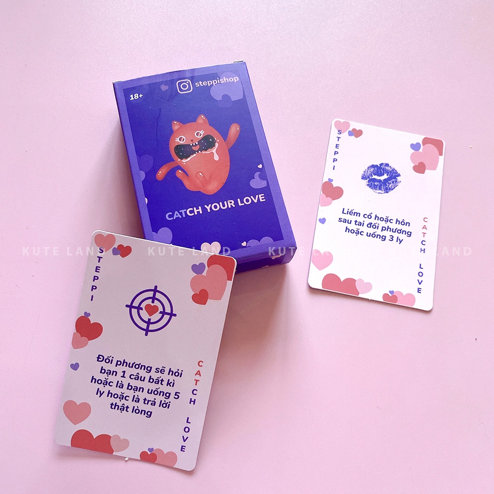 Bộ Bài Catch Your Love Dành Cho Cặp Đôi Hẹn Hò Đi Chơi Drinking Game 60 Lá Giúp Gắn Kết Tình Cảm Đôi Lứa CYLOVE