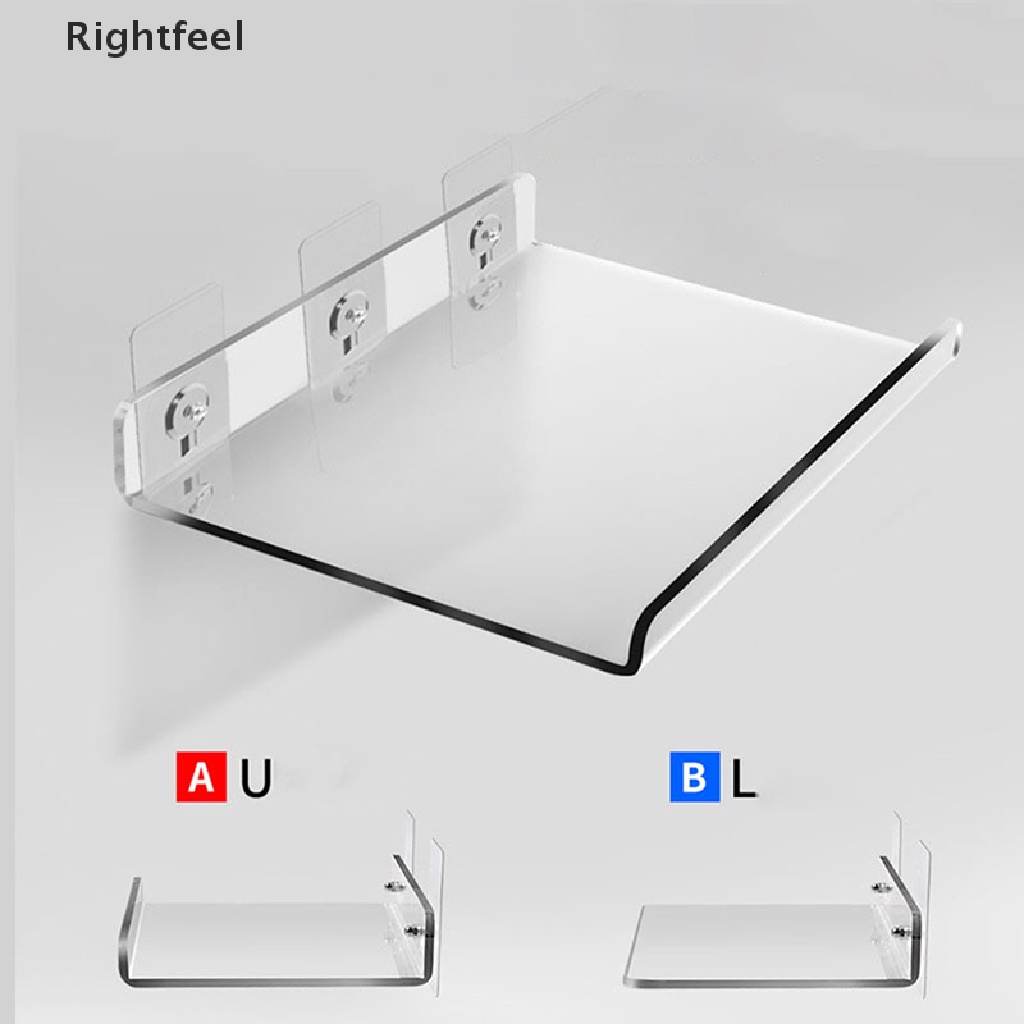1 Kệ Nhựa Acrylic Trong Suốt Gắn Tường Để Đồ Tiện Dụng