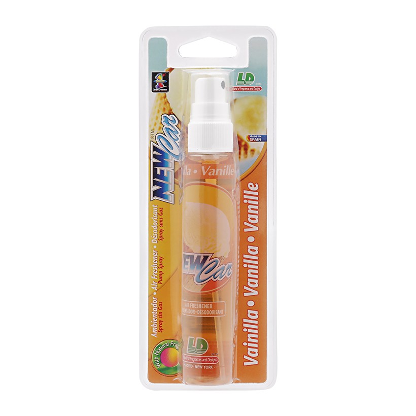 Nước Hoa Ô Tô Dạng Xịt L&amp;D New Car Vanilla 60ml Nhập Khẩu Chính Hãng